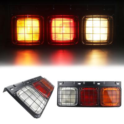 China High Brightness Iron Net Protective Suit Truck Tail Light Trailer Tail Light With 1 Year Warranty for sale