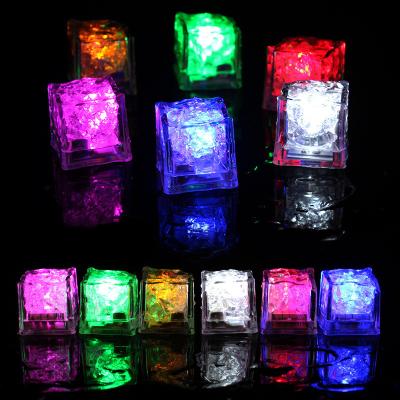 China Waterproof Multi Color Flashing Led Light Up Colorful Glowing Ice Cube LED Light For Bar Champagne Holiday Halloween Party Club for sale