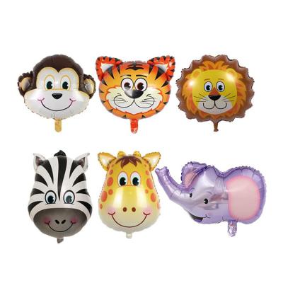 China Foil Toy Zoo Theme Party Balloons Kids Foil Inflatable Animal Shaped Helium Balloon Leading Balloon Animals New for sale