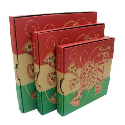 China Recycled Materials Hot-selling Pizza Wrapping Paper Box Portable Disposable Food Packaging Baking Box for sale