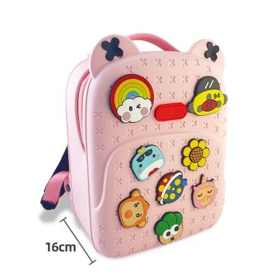 China Waterproof EVA One Piece Molding Process Backpack For Kids Mini EVA Schoolbag Backpack With Holes for sale