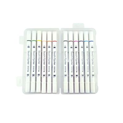 China Art Brush Painting Watercolor Pens Soft Master Marker 12 Color Thick Markers Kids Markers for sale