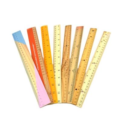 China 100% Environmental Eco-friendly Material 30cm Bamboo Straight Rulers With LOGO For School for sale