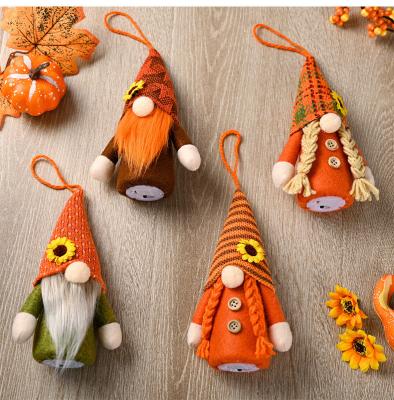 China Rudolph Faceless Dwarf Dolls Autumn Gnome Maple Leaf Pumpkin Fabric Fall Decoration Thanksgiving Day for Kids Festival Party Home Decor for sale