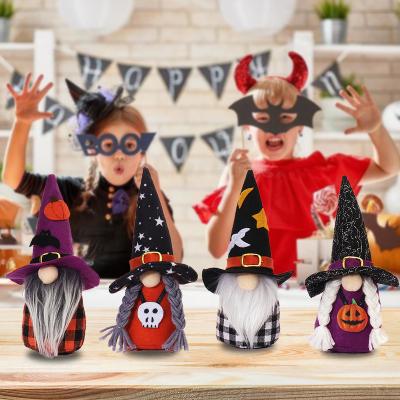 China Autumn Desktop Faceless Doll Decoration Plush Gnome Halloween Cloth Decorations Handmade Ornaments For Holiday For Halloween Party for sale