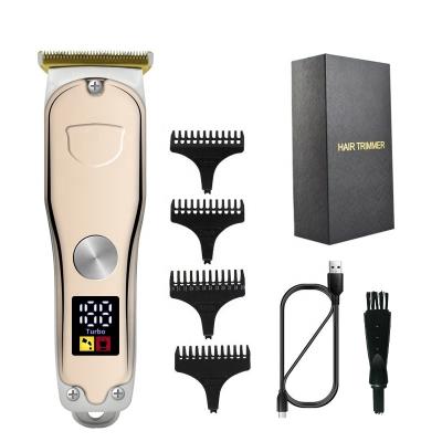 China Outdoor Professional Electric Cordless Professional Hair Clipper Cutter Hairdresser Barber Cutter USB Rechargeable Men Hair Clipper for sale