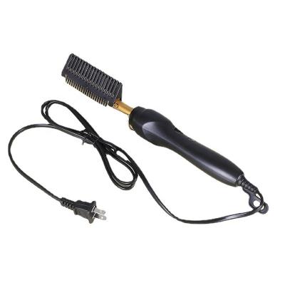 China Professional Wholesale Small Temple Comb High Heat Waterproof Professional Straightener Pressing Electric Hot Comb Electric Hair Straightener for sale