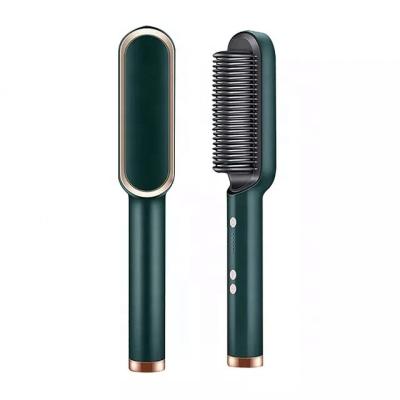 China Waterproof Electric Straighten Professional Hair Brush Curler Straightener Comb Styler Fast Heating Ceramic Hair Straightener for sale