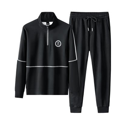 China 2021 Wholesale New Product Breathable Casual Long Sleeve Sporting Outdoor Men Sportswear 2 Pieces Sweatshirt And Sweatpants Set for sale