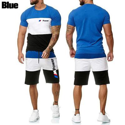 China New summer men's and women's T-shirt letter printing cotton T-shirt short-sleeved short-sleeved shorts sports suit breathable casual suit for sale