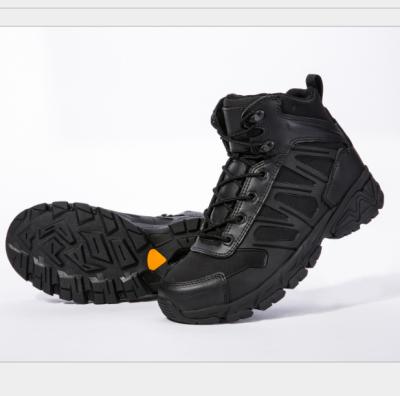 China Military Tactical Combat Boots TSB106 Tactical Ankle Boots Hiking Boots Sports Shoes Cow Leather+Nylon Waterproof for sale