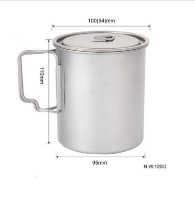 China Honest Power Travel Military Hunting Outdoor Camping Set Viable Cooking Coat Hanger Pot Heater Titanium Outdoor Cups for sale