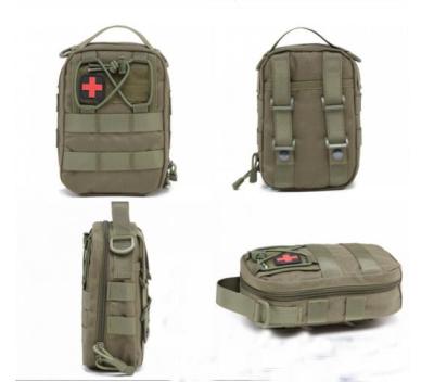 China FA02 universal first aid bag with molle system 8x6x3 inches with molle straps with shoulder straps for sale