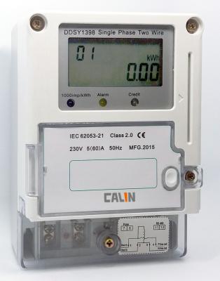 Cina L'elettricità della carta di IC ha prepagato il misuratore di potenza di monofase di accuratezza della classe 1S del tester in vendita