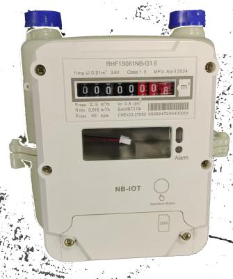 China Calin STS Prepaid Gas Meter Smart Gas Meter LoRaWAN Cloud Wit staal Voor Tanzania Te koop