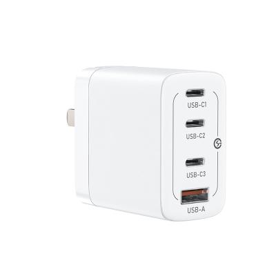 China New Arrival 65w Usb Quad Port 5v 3A Palladium Type C Plug Phone US Eu JP 3C Quick Fast USB Wall Charger Adapter For Mobile Phone Charger for sale