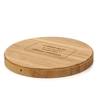 China Wooden Cell Phone Charger 10W Wireless Eco - Friendly Mobile Phone Charger for sale