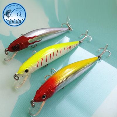 China Lanquan Plastic Fishing Lures Big Minnow 3D Printing Hard Plastic Fishing Lures LQ1214 for sale