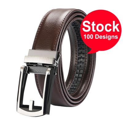 China High quality click fashionable hot sale genuine leather belt without holes/adjustable automatic leather belt for sale