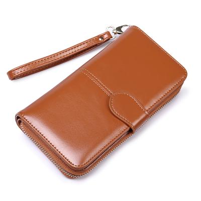 China Wholesale Waterproof PU Leather Women Wallet Blocking Multi Card Case Wallet With Zipper Pocket Credit Card Holder for sale