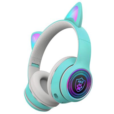 China Guangdong Headband Kids Phone Gaming Gamer Microphone RGB Earbuds Wireless Headsets for sale