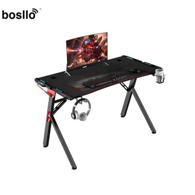 China Modern Professional Design Furniture Computer Gaming Desk With RGB Light for sale