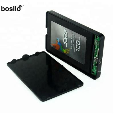 China Plastic Hard Disk Drive Enclosure 2.5 Inch SATA HDD External USB 2.0 Enclosure for sale