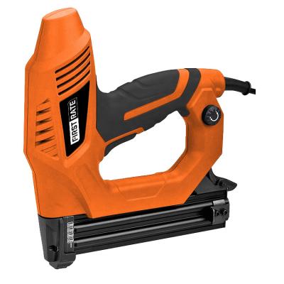 China Electric Brad Nailer, First Rate Staple Gun FR6043 with safety and power contact adjustable button 40.6*36.6*29.5 cm for sale