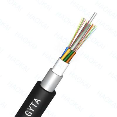 China FTTH FTTB FTTX Network 8 Core Fiber Optic Cable GYTC8S GYXTW GYTA GYTS GYTY Armored Multimode Outdoor Fiber Optic Cable for sale