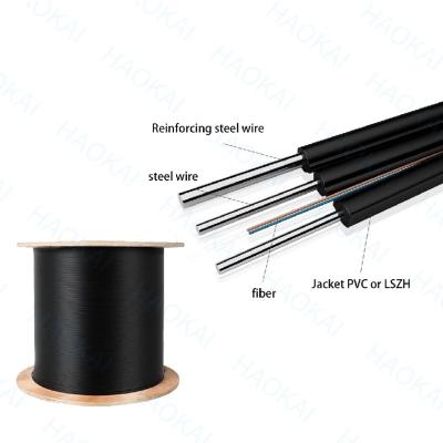 China FTTH FTTB FTTX Network FTTH 1 2 4 Core Drop Cable G657A G652D G657A2 FRP Drop Cable Indoor Outdoor Fiber Optic Cable Wire Price Flat Meter for sale