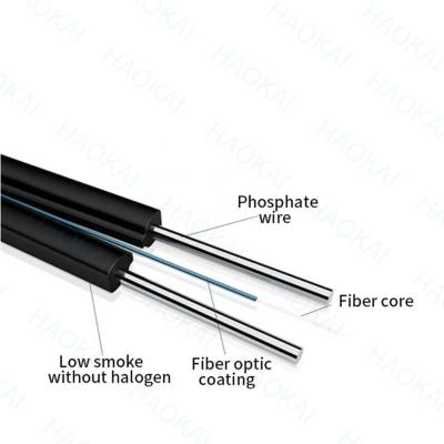 China Cost-effective FTTH FTTB FTTX network wifi fiber optic cable 2 core ftth internet cable 4 core cable fiber optic for sale