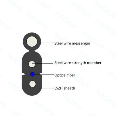 China FTTH FTTB FTTX Network Factory Gjyfxch G657a Lszh Self Supported Indoor Outdoor Ftth Drop Cable Manufacturer In China for sale