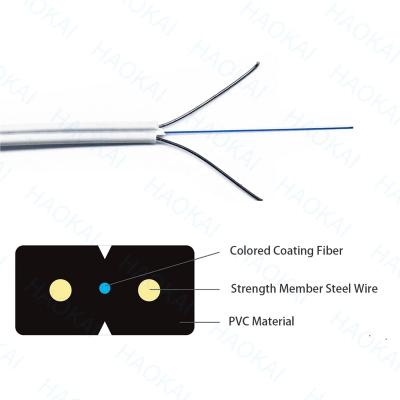 China Self Supporting FTTH FTTB FTTX Network Gjyxch 1 Core Single Mode Ftth Fiber Optic Cable In Lszh Jacket for sale