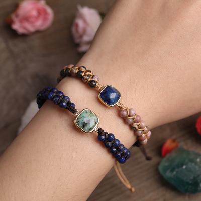 China BOHEMIA Fashion Charm Natural Stone Bracelet DIY Handmade Jewelry Bracelet for sale