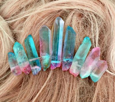 China Women's Crystal Reiki Tiara Crown Hair Jewelry Accessories Accessories, Stone Crystal Hair Comb for sale