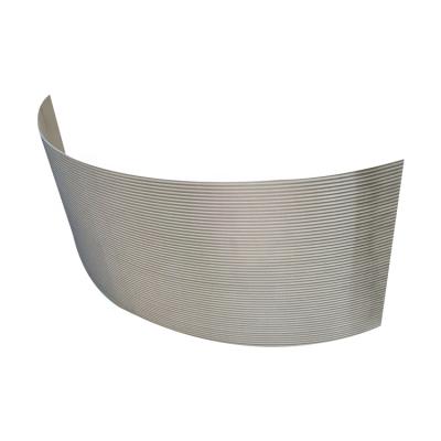 China Factory Stainless Steel Wedge Wire Filtration Screen Curved Sieve For Starch Industry for sale