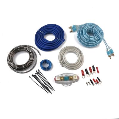 China Car PS-K5 8 Meter Matt Blue and Matt Amplifier Wiring Kit for Car Audio for sale