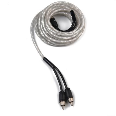 China Multimedia PS-R5, Split Male RCA to Male RCA ALUMINUM Foil Interconnect Car Shielded Audio RCA Cable Audio/Video Cable for sale