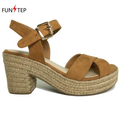 China Two Part Buckle Sandal Anti-Smell Ladies Shoes Heeled Platform Sneakers for sale