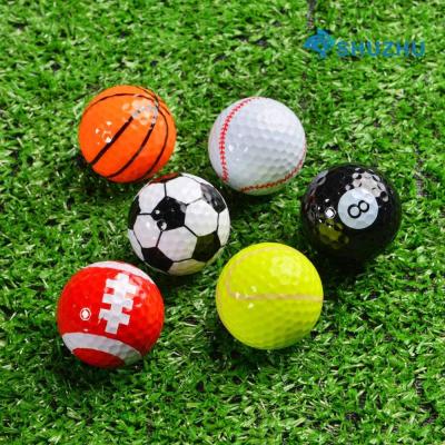 China Custom ODM New Arrival Basketball Tennis American Football Baseball Football Rugby Logo OEM Golf Balls 6PCS Customize Copy HAM97599-123 for sale