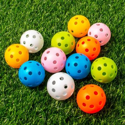 China Colorful Plastic Training Practice Golf Balls Flight Limited Cavity Airflow For Swing Driving Range Home Indoor Use HAM97599-1098987 for sale