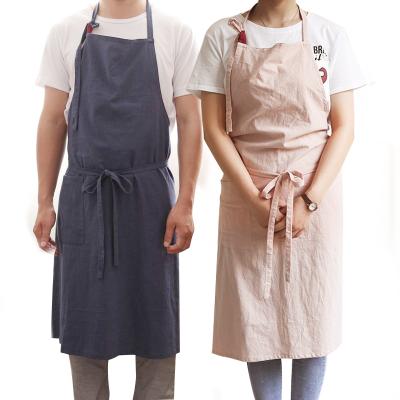 China Wholesale Custom Chef Cleaning Apron Barber Cotton Apron For Women LOGO Size Aprons Waterproof Hairdresser for sale