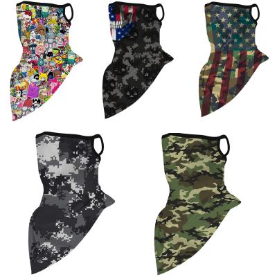 China New Type Customized Outdoor Cycling Outdoor Activities Neck Warmers Face Blanket Camouflage Printed Polyester Bandana for sale