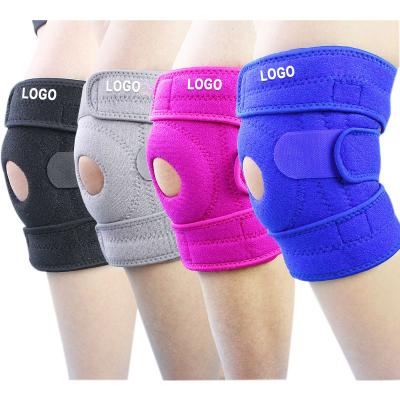 China Adult Custom Adjustable Patella Sport Neoprene Knee Support Open Brace For Osteoarthritis for sale