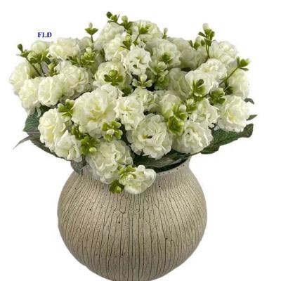 China Europe Fuleide Artificial Flower 5 Floral Branches Hydrangea Silk Flower Bouquet For Mother's Day Gift for sale