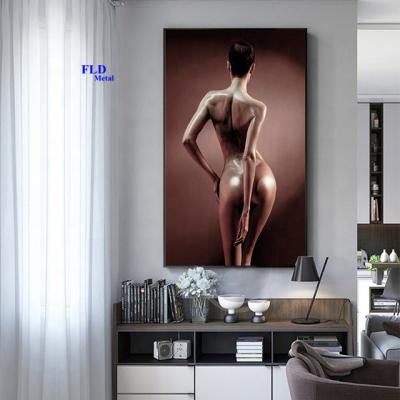 China Fuleide Dropshipping Nordic Chinese Sexy Lady Body Painting Supplies Nude Oil Canvas Paintings for sale