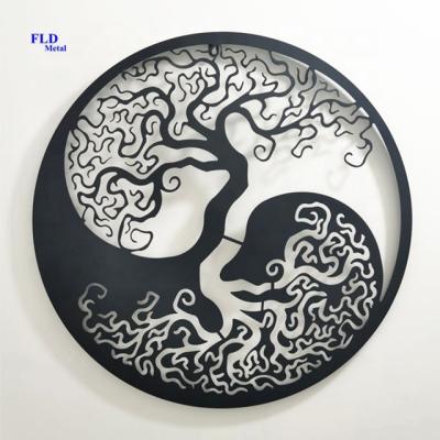 China Home Decor / Metal Wall DÃ © dropshipping cor personalized metal wall custom black laser cut metal decorations for home for sale