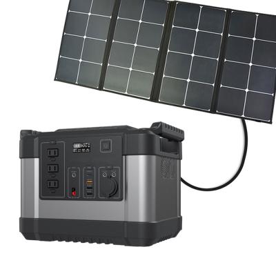 China OEM 1000wh 1200w 1500w 2000w 3000w watt 110v/220v solar generator power banks support fast charge and power station for sale