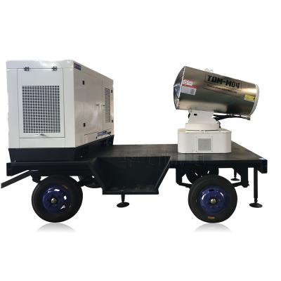 China 40m full automatic fog sprayer mobile fog-rain mist cannon with stainless steel mist nozzle for air pollution control for sale