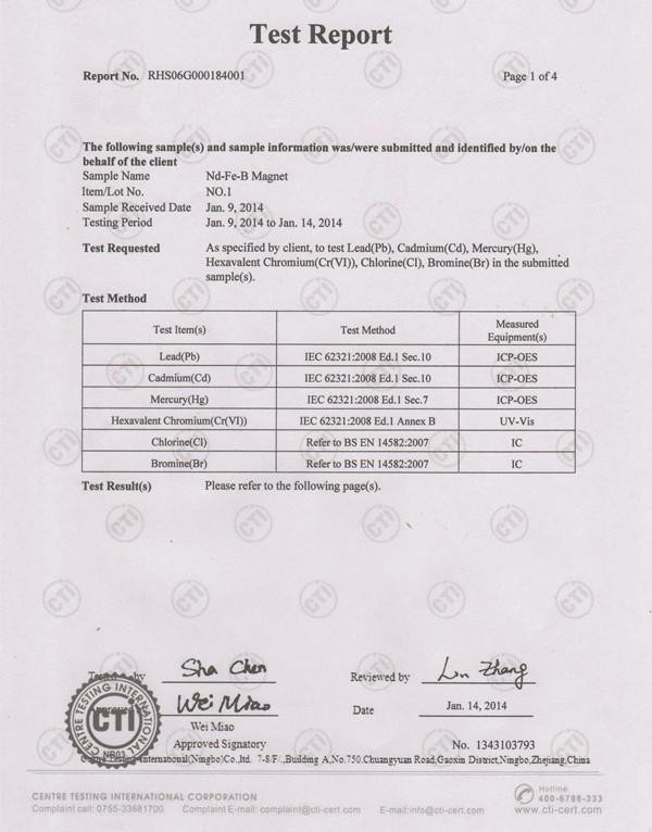 RoHS - Jet Magnet Technology Co.,Ltd.